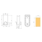 Fémbútorzár Elektronikus Jobbos Fekete Strong 403650