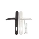 Ajtókilincs L-92 Rugós Belül-Fehér/Barna 219 Széles