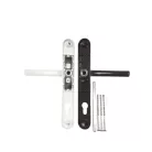 Ajtókilincs L-92 Rugós Belül-Fehér/Barna 219 Széles