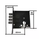 HI-SEC Felsőzár Kínai Ajtóhoz Keskeny 4K.Csapos Hi-Sec 24 mm