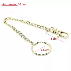 Kulcstartó Lánc Szines Fém 30 cm 12 db/Cs 1 db 41-4