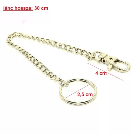 Kulcstartó Lánc Szines Fém 30 cm 12 db/Cs 1 db 41-4