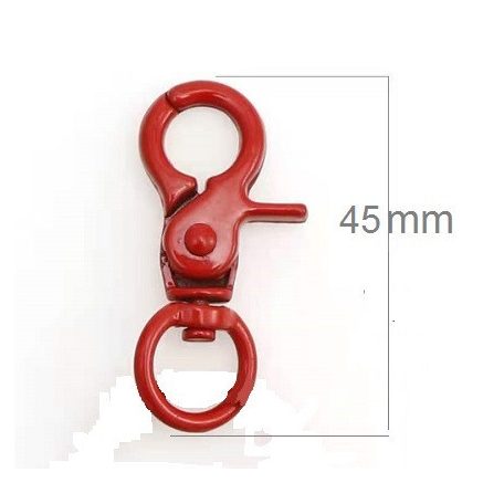 KULCSTARTÓ KARABINER PIROS 41-8