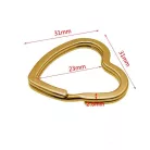 Kulcskarika Szív Aklakú Piros 30mm 41-9