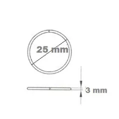 Kulcskarika 25mm Nikk 