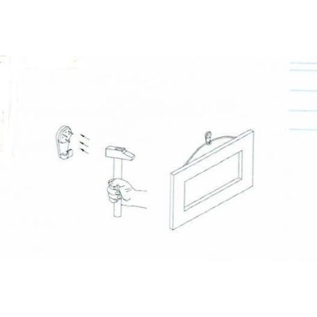 KÉPAKASZTÓ MŰANYAG 40 MM BOTOND 4DB/CS.