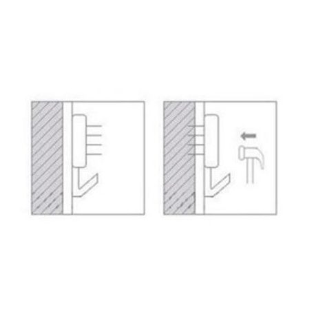 KÉPAKASZTÓ MŰANYAG 40 MM BOTOND 4DB/CS.