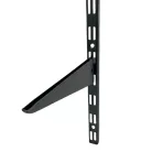 Tartókar Dupla 47 cm Porszórt Matt-Fekete