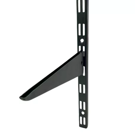 Tartókar Dupla 47 cm Porszórt Matt-Fekete