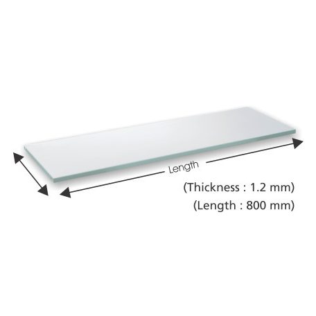 POLC FÉM FEHÉR 250*800MM