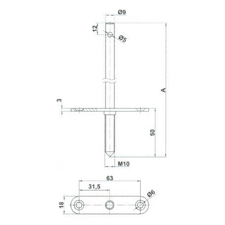 POLCTARTÓ REJTETT 20-190MM SÁRGA WL-185 AMIG