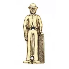 Wc Jelző Réz Férfi 10 cm Piktogram