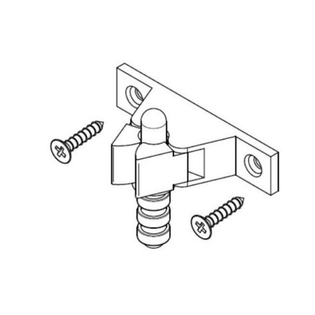 AJTÓ RÖGZÍTŐ CSAPPANTYÚ PADLÓ KRÓM AMIG 100, WL-156