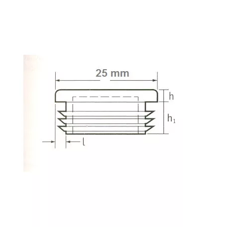 Zártszelvénydugó 25*25mm Lamellás Fekete