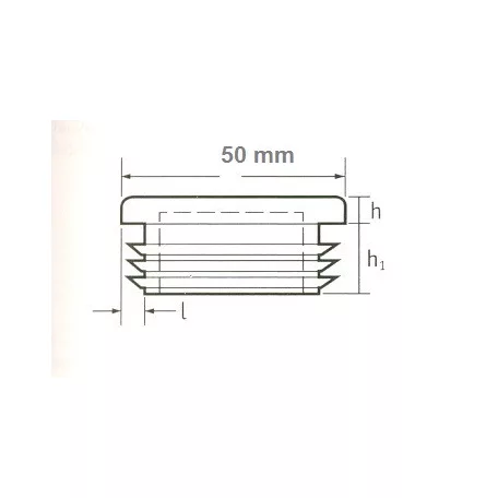 Zártszelvénydugó 50*50mm Lamellás Fekete