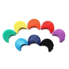 Kulcsfejdísz Szines Félhold Müanyag