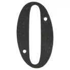 AMIG Házszám 0-Ás 100 mm Fekete Fém