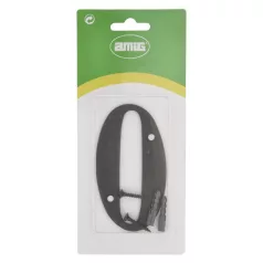 AMIG Házszám 0-Ás 100 mm Fekete Fém