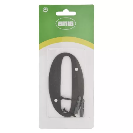 AMIG Házszám 0-Ás 100 mm Fekete Fém