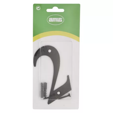 AMIG Házszám 2-Es 100 mm Fekete Fém