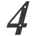 AMIG Házszám 4-Es 100 mm Fekete Fém