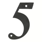 AMIG Házszám 5-Ös 100 mm Fekete Fém