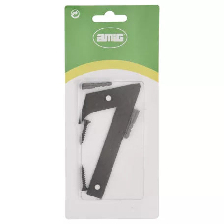 AMIG Házszám 7-Es 100 mm Fekete Fém