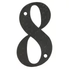 AMIG Házszám 8-As 100 mm Fekete Fém