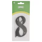 AMIG Házszám 8-As 100 mm Fekete Fém