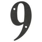 AMIG Házszám 9-Es 100 mm Fekete Fém