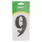 AMIG Házszám 9-Es 100 mm Fekete Fém