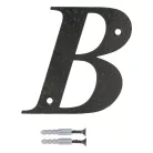Házszám /Betü/ B 100 mm Fekete Amig Fém