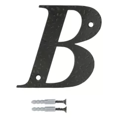 Házszám /Betü/ B 100 mm Fekete Amig Fém