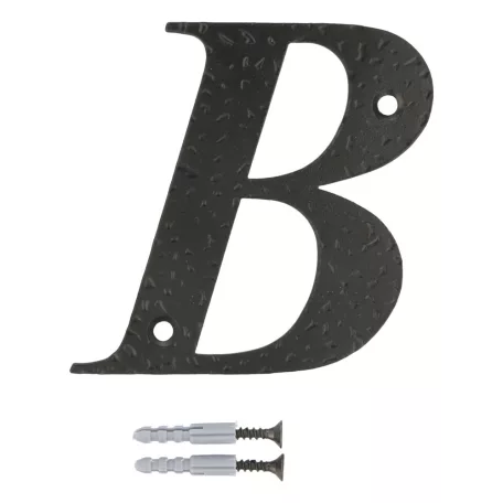 Házszám /Betü/ B 100 mm Fekete Amig Fém