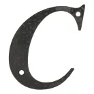 Házszám /Betü/ C 100 mm Fekete Amig Fém