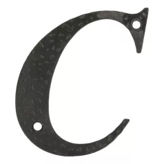 Házszám /Betü/ C 100 mm Fekete Amig Fém