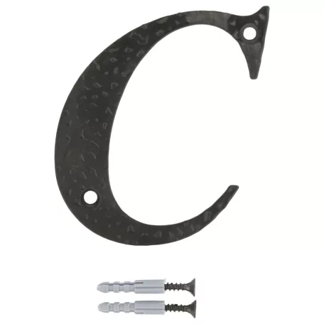 Házszám /Betü/ C 100 mm Fekete Amig Fém