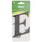 Házszám /Betü/ E 100 mm Fekete Amig Fém