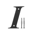 Házszám /Betü/ I 100 mm Fekete Amig Fém
