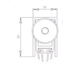AUTOMATA KÜSZÖB 830MM ALU.SÜLLYESZTH. OLASZ TREND