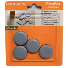 HYDERON Bútorcsúsztató Műanyag Öntapadó 30 mm 4db/Cs 