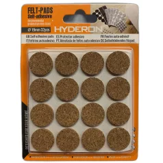 HYDERON Bútorcsúsztató Talp Parafa Öntap.19 mm 32db/Cs 