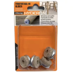   HYDERON Bútorcsúsztató Talp Fém-Filces Csavar.20 4db/Cs. 