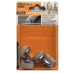   HYDERON Bútorcsúsztató Talp Fém-Filces Csavar.22 4db/Cs. 
