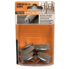   HYDERON Bútorcsúsztató Talp Fém-Filces Csavar.28 4db/Cs. 