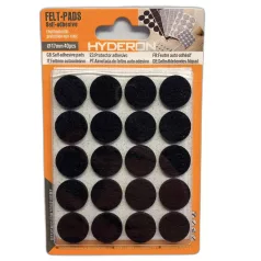   HYDERON Bútorcsúsztató Filc Öntapadó 17 mm Fekete 40db/Cs 