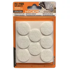  HYDERON Bútorcsúsztató Filc Öntapadó 25 mm Fehér 8db/Cs 