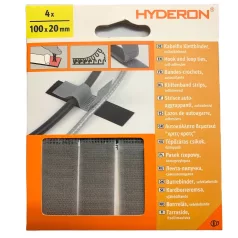   Tépőzáras Csík Öntap.100*20 Kábel.Szürke 4 db/Cs Hyderon 