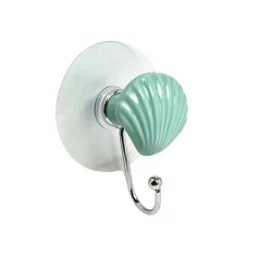 Fürdőszobai Akasztó Öntapadós Kagyló Kék