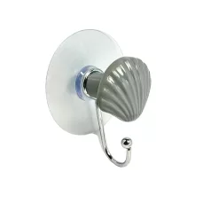 Fürdőszobai Akasztó Öntapadós Kagyló Szürke